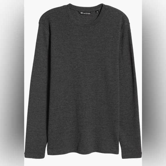 Travis Mathew Cloud Waffle Crewneck Tee Size Small Color Ocha - Picture 1 of 9